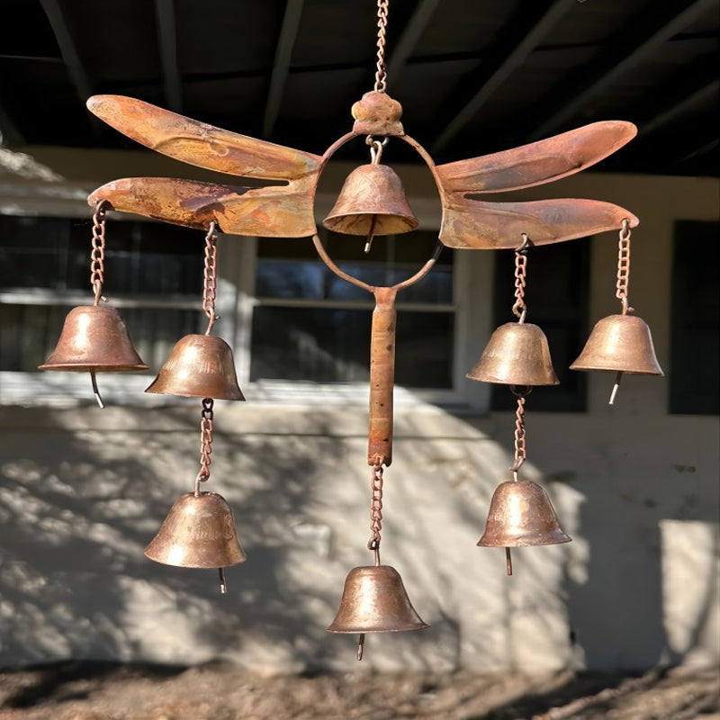 Handmade Dragonfly With Bells Wind Chime