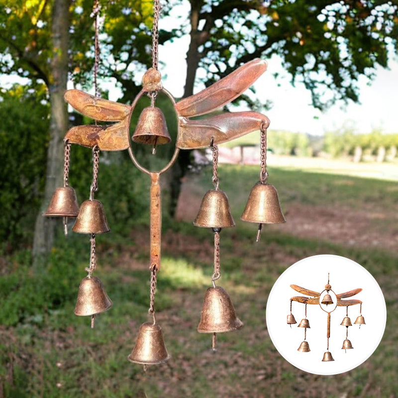 Handmade Dragonfly With Bells Wind Chime