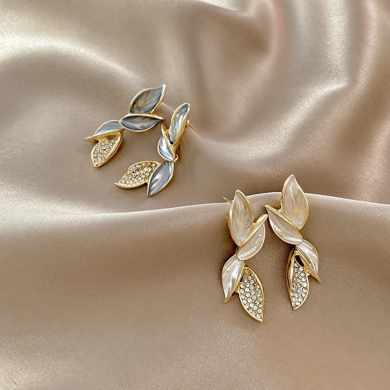 Shiny Leaf Inspiration Earrings