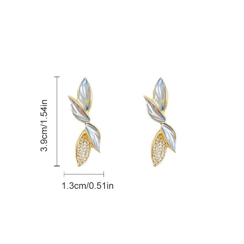 Shiny Leaf Inspiration Earrings