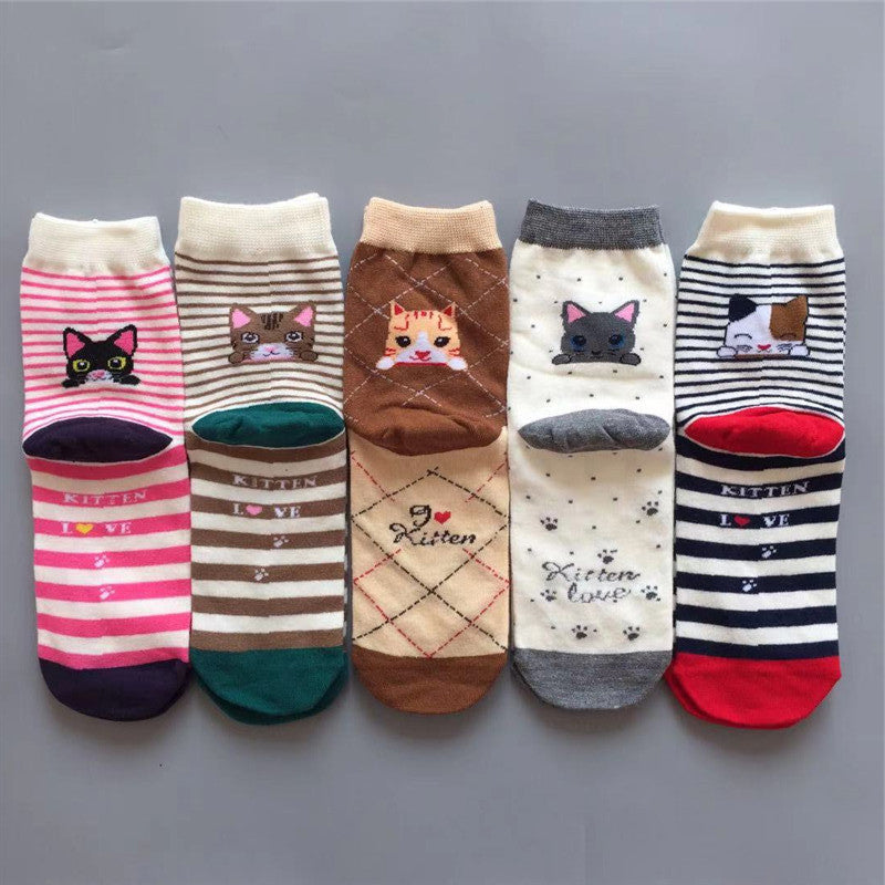 Socks with Cat Ears (10pairs)