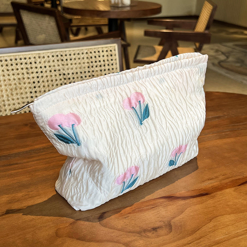 Cute Floral Makeup Bag