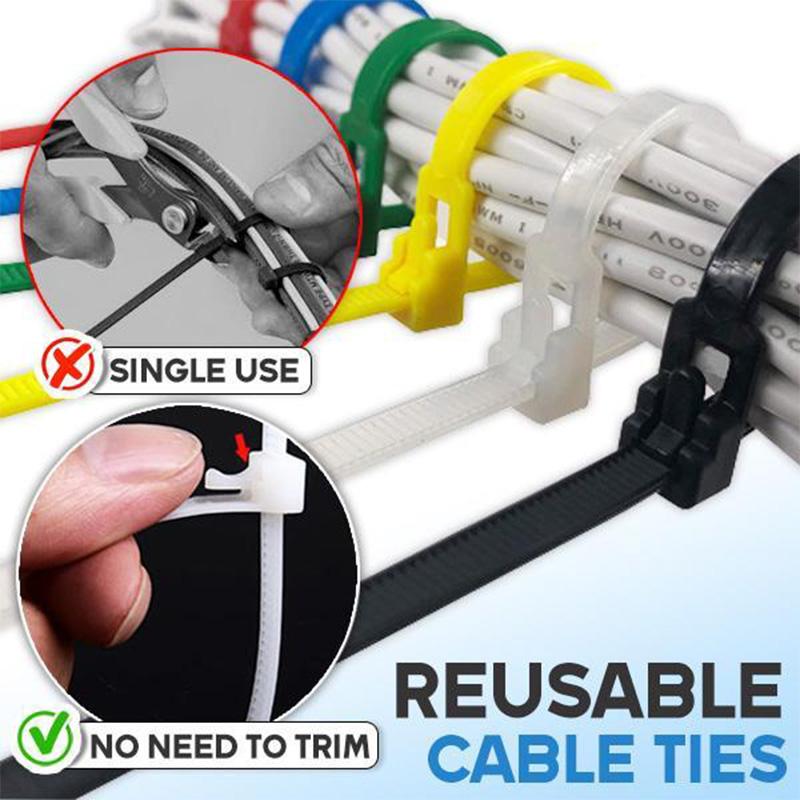 Clapfun™ Reusable Cable Ties (100PCS)