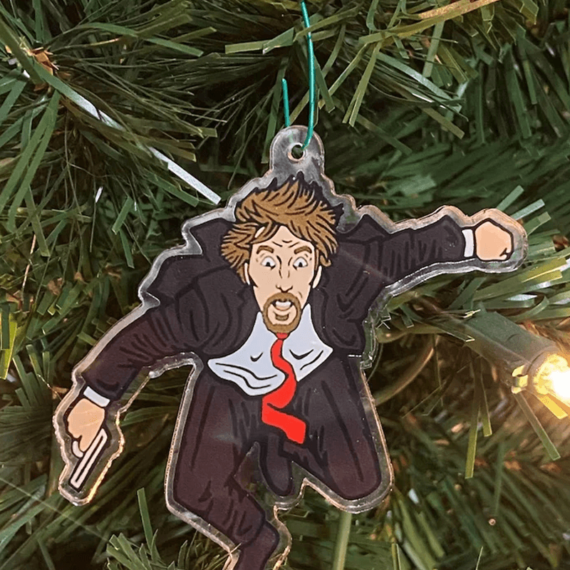 Die Hard Advent Calendar - Hans Gruber Falling off off Nakatomi Plaza