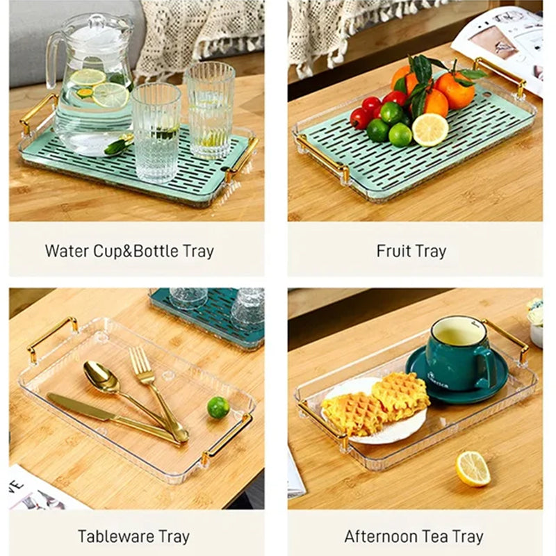 Light Luxury Draining Tea Tray