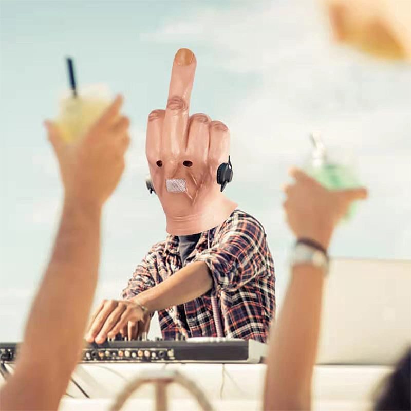 Middle Finger Halloween Mask