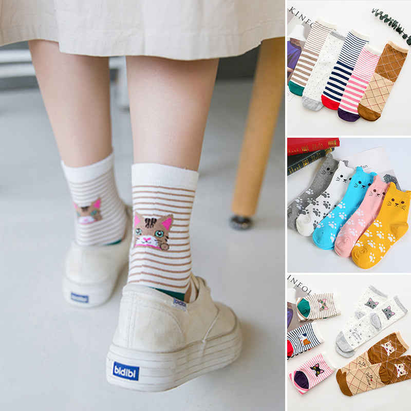 Socks with Cat Ears (10pairs)