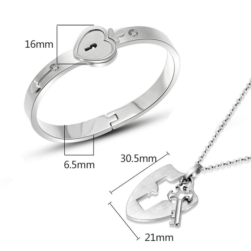 Clapfun™Heart Lock Bracelet & Necklace